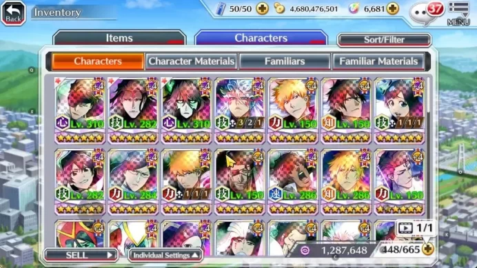 Global|BP 1,2M+6K Orb|Fresh All Story|2 MT|TYBW26 Aizen,11th Aizen,Ulquiora,GrimJow,Etc|9 Char 5/5+7K AccTic|Klab ID|BBS3061