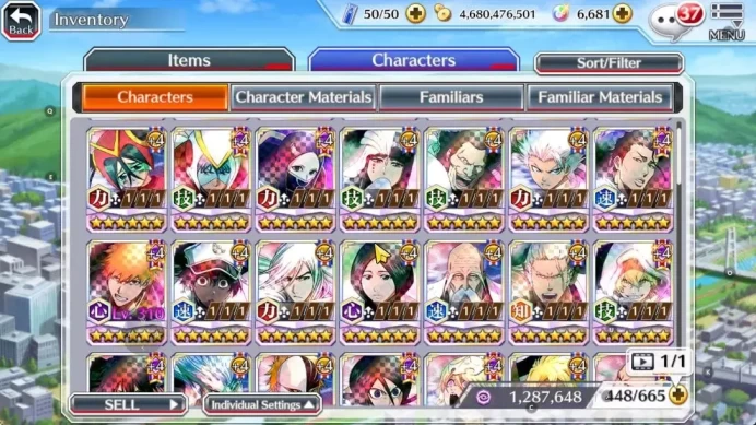 Global|BP 1,2M+6K Orb|Fresh All Story|2 MT|TYBW26 Aizen,11th Aizen,Ulquiora,GrimJow,Etc|9 Char 5/5+7K AccTic|Klab ID|BBS3061