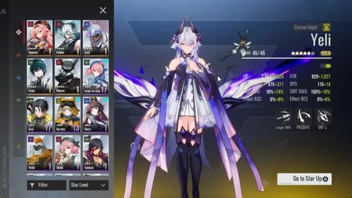 Global S26|Lv 29|16 SSR|Yeli,Jolt,Lily,Plume,Nathenn,Kloss,Lingluo,Tiamat,Xiada,Holden,Etc|1 Apex Select|Female MC|Log XD|ER986