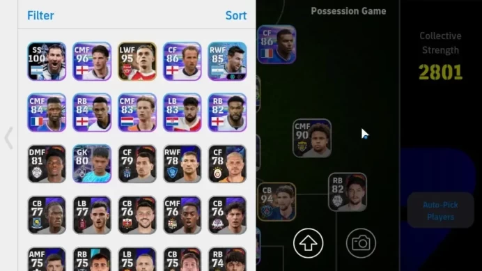 Android|Power 2801|Show Time Harry Kane,Joan Garcia,Lionel Messi,Yamal|Epic Ono Shinjii|PES2027|Take Mail|Check SS(EF4022)