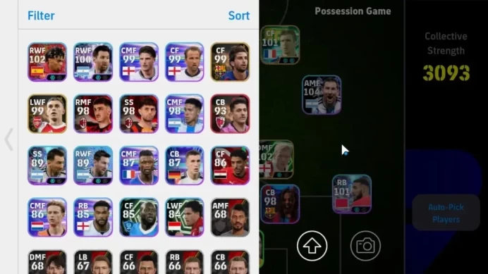 Android|Big Time Erling Haaland|Power3093|Epic Pepe,Eric Cantona,Paul Scholes,Andriy|5 Show Time|PES2027|Take Mail|(EF4018)