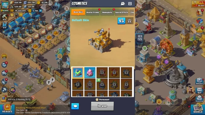 Sv 1875|76,2M Power|HQ 30|VIP 11|6,700 Gold Bricks|Gorila|Drone Lv 118|SQ1: 21.81M, SQ2: 15M, SQ3: 12.49M|Log Email|LW815