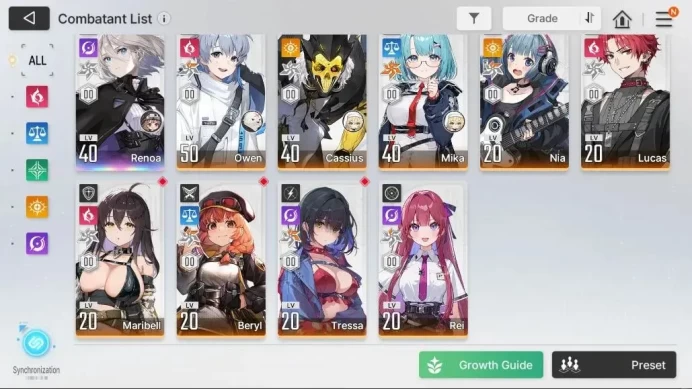Global|Lv 41|7 SSR (Olga, Diana, Yuki, Haru, Hugo, Renoa, Magna)|9 SR (Mika M6, Tressa M6, Etc)|Log Stove|Take Email|CZN2273