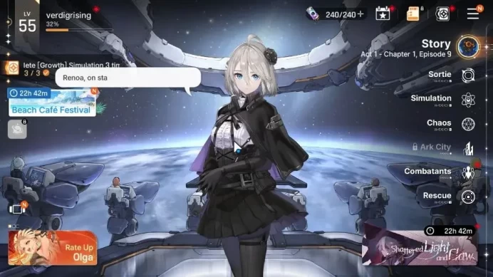 ASIA|Lv 55|7 SSR(OlgaM2+Sign,Hilde,Fei,Tiphera,Yuki,Mei Lin,Renoa)+11 SR|2 Selector|Stove|Check SS|CZN711Z