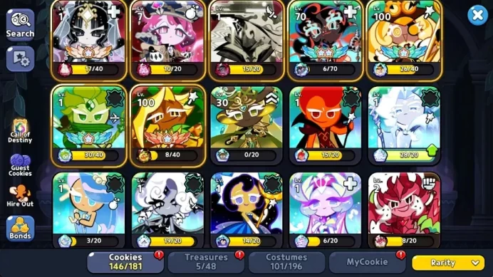 Dark Cacao|20k Cryst,30k Cubes|140 Cookies|Collab (Elphaba)|Witch (Dark Enchantress)|5 Ancient+5 Beast|2 Dragon|LogEmail|CRK719