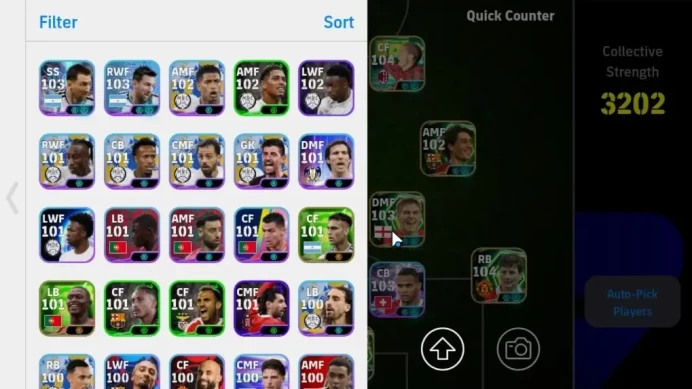 Android|Power 3202|15 Epic Cristiano Ronaldo,Daniele Massaro,Giorgio Chiellini,Wayne Rooney,D Irwin|6 Show Time|PES2027|EF4030