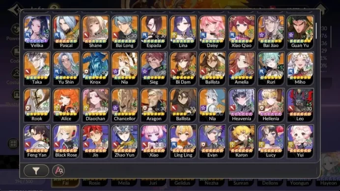 Global|Full EX7(FaiTC2,RosieTC1,JuriTC0,GelindusTC0,MeliaTC0)|31TC6(Sunran,Dellons,Yoongun,etc)|15K Ruby|Netmarble| 7KR125B