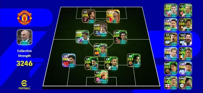 3246 Collective Strength | Only Konami | 108 Ronaldo - 108 Zola | 105 Suarez - Berbatov | Balanced Meta Team