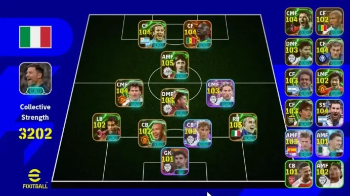 Android|Power 3202|24 Epic Johan Cruyff,Fabio Cannavaro,Diego Forlan,Bryan Robson|4 Big Time Sadio Mane,Etc|PES2027|EF4031