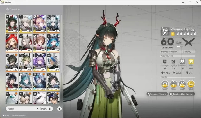ASIA |Lv 47|5 Limit Char|Zhuang Fangyi 1/5,Liino,Arcane,Typhoeus,(Rossi)+sign|5x6*STD Char|10x6*Wpn| More Check SS AKE634B