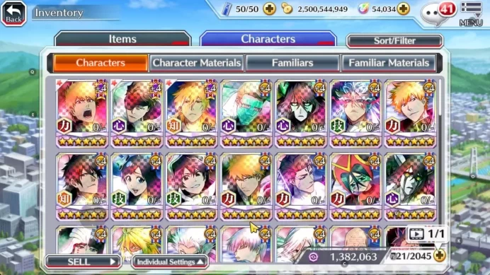 Global|BP 853K+1K CC|54K Orb|TYBW RefVer Ichigo,5 TYBW26 Robert,Aizen,Gisel,11th Ulquiora,GrimJow,Etc|6,8K AccTic|KlabID|BBS3063