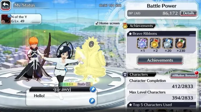 Global |20k Orb + 296M Coins| Fresh Story | Ichigo,Mayuri,Giselle|Many Resource| KlabID|Check SS BBS781Z