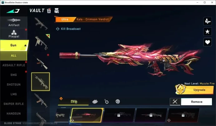 ASIA|1 ETERNAL: Vector-Shadowdrake|1 Ultra Kala-Crimson Verdict Lv2 | 2 Legend Camo Chest Check SS|LogNetEase(BS1075Z)