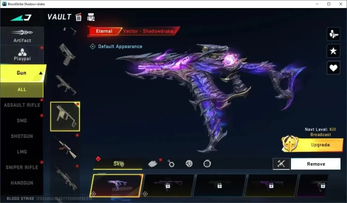ASIA|1 ETERNAL: Vector-Shadowdrake|1 Ultra Kala-Crimson Verdict Lv2 | 2 Legend Camo Chest Check SS|LogNetEase(BS1075Z)