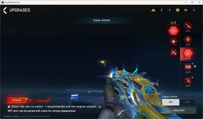 ASIA | Eternal: MP7-Tidesong Lv3, D.E Scorpius|Ultra Melee The Iron-|5 Collab Guns |2 Limited|7 Ultra Striker|Check SS BS3635B