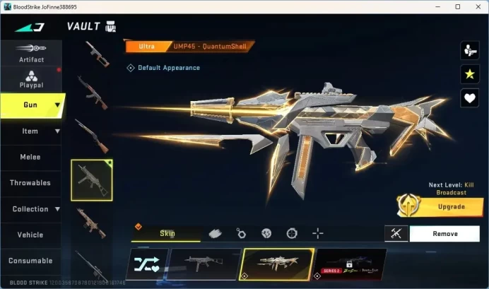 ASIA | 1 Ultra: UMP45-QuantumShell |1 Epic Name Changing Card|Check SS BS102B