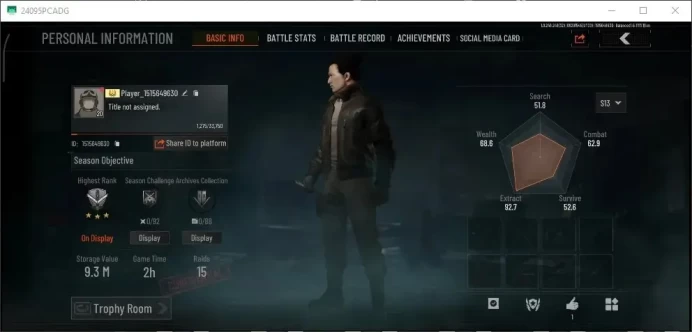 MOBILE|Lvl 20|Storage Value 9.3M|Cash Value 7M|OF AKM,BS QC61|1 Set Outfit|CN ON|Log Infinite|Takemail|Check SS|(AB3943)