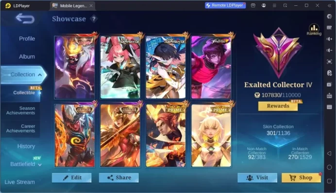Global|Skin 301|Exalted|Legend Franco|Collector Natalia+Pharsa+Khufra|KOF Karina+Dyrroth|Asp Layla+Ruby|More Check SS ML1003B