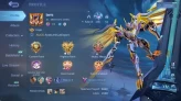 Global|Skin 230S|Renowned|Legend Saber,Sanrio Floryn,Lightborn Tigreal+Alucard+Fanny+Granger,Blazing Aldous|Check SS|ML2684B