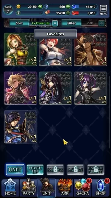 Global|Rank 7|Collab Mushoku Tensei ( Eris Greyrat )|Top Tier Unit ( Great Hero Adel,Ascended Roland )|13 SSR Ark|LC1608