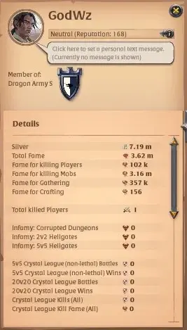ASIA |3,62M Total Fame - 7,19M Silver|T8 Ore Miner Gather Equipment - T7 Broadsword Build|Take Email|Check SS|AO893