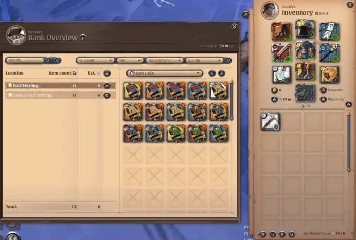 ASIA |3,62M Total Fame - 7,19M Silver|T8 Ore Miner Gather Equipment - T7 Broadsword Build|Take Email|Check SS|AO893