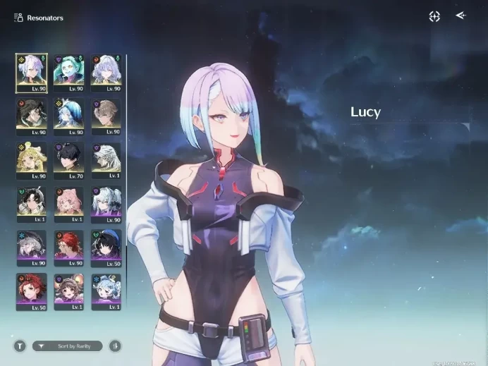 SEA|UL 73|6 Limited|(Lucy RC 4, Jingran, Rebecca, Xiangli Yao)+Sign, Mornye, Shorekeeper|DB Lv30|Male MC|Log Kuro+Google|WW4382