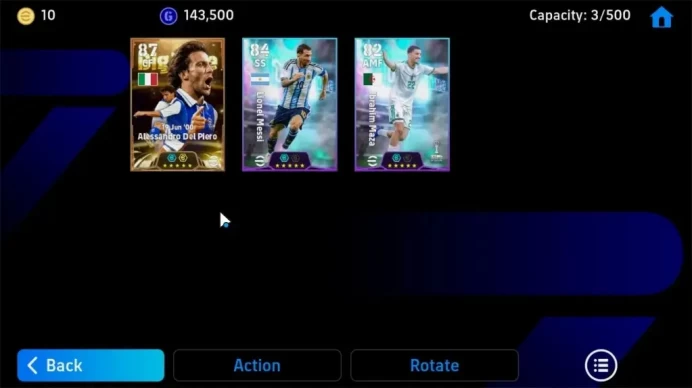 Android|Power 2590|Big Time Alessandro Del Piero 19 Jun'00|Show Time Ibrahim Maza,Lionel Messi|PES2027|Take Mail|(EF4042)