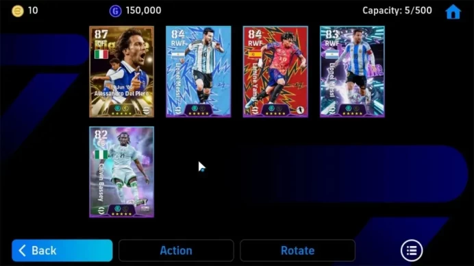 Android|Power 2582|Big Time Alessandro Del Piero 19 Jun'00|4 Show Time Calvin Bassey,Lamine Yamal,Etc|PES2027|Take Mail(EF4038)