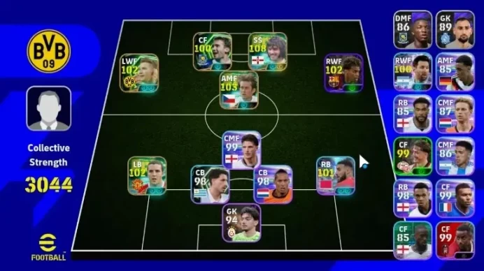 Android|Power 3044|Epic George Best,Tomas Rosicky,John'Oshea,Marco Reus,Andriy Shevchenko,Etc|PES2027|Take Mail|Check SS|EF4037
