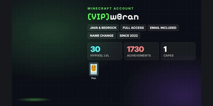 ✨ [VIP] ✅ 1 Cape: Pan ✅ Java & Bedrock & Full Access