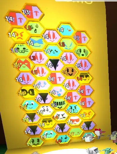 ROBLOX6956 // ACCOUNT WITH 47 BEES/ 14 - 15 RED HIVE /1.8T HONEY TOTAL /GOOD BIKWIPS