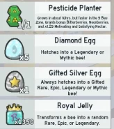 ROBLOX6959 // ACCOUNT WITH Perfect account to start: 42 bees, 3 mythics, 2 gifted