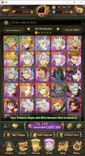 Global|1M Power|1150+ Diamonds|3LR+5UR(Gawain,Lancelot,Thor,Sabunak,DK Meliodas)|Story CH6|CodeOnly(SDS846Z)