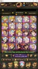Global|1M Power|1150 Diamonds|3LR+6UR(Gawain,EliMeli,Lancelot,Thor,Sabunak)|Story CH6|CodeOnly(SDS844Z)
