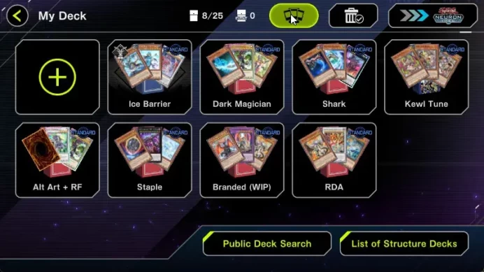 All Platform|Lv25|4 Deck Meta(Kewl Tune,Dark Magician,Ice Barrier,Shark)|Many Staple,Alt art,Prismatic|9k Gem|Check SS|MD003B