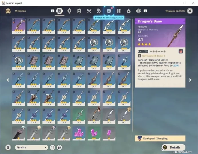 Asia|Best Starter AR5|1 Limit Vesna+chrSTD Amber,Kachina,Chongyun|Low Explore|MC Lumine|Check SS|TakeMail(GI1551Z)