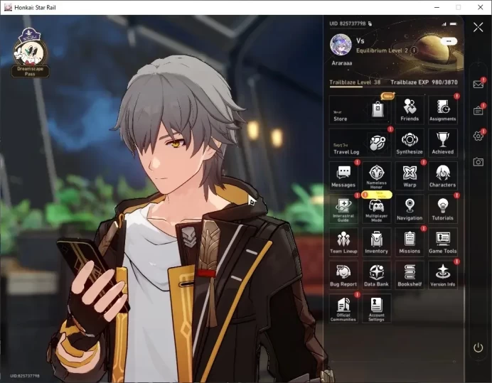 ASIA|TL 38|1 GCS|8 Limited| SW999,YaoGuang,Firefly,Acheron,DHPT,Ruan Mei,Archer,Gilgamesh|Male MC|Take Mail|HSR9036