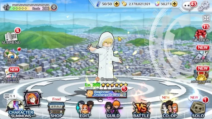 Global| 850K BP+50K Orb | Mid Story | 7K AccTicket | Gremmy,Robert TYBW26 | Aizen,Ulquioraa,Grimmjow 11th | KlabID |SS BBS1129B