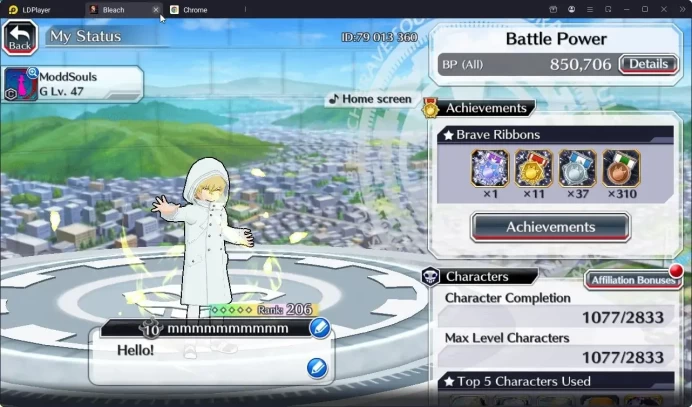 Global| 850K BP+50K Orb | Mid Story | 7K AccTicket | Gremmy,Robert TYBW26 | Aizen,Ulquioraa,Grimmjow 11th | KlabID |SS BBS1129B