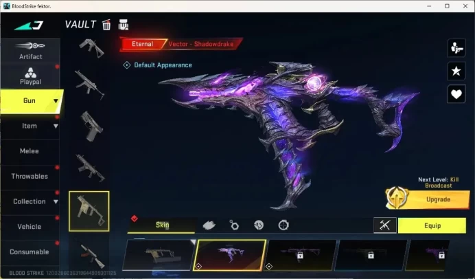 ASIA|Eternal Gun:Vector - Shadowdrake|1 Ultra Gun:MCX-Meltdown|Check SS BS3649B