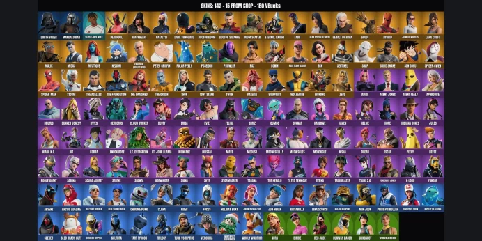 [PC/PSN/XBOX] 142 skins ⚡ Rogue Agent ⭐ Blue Team Leader ✨ Warpaint ✅ Sultura ⚡ Darth Vader ⭐ Blizzard Bomber ✨ Cloud Striker ✅ Trailblazer