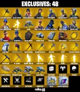 53 SKINS | OG RAIDERS RAIDER'S REVENGE BLACK AND GOLD STYLE | BLACK KNIGHT | SPARKLE SPECIALIST | BLUE SQUIRE | ROYALE KNIGHT | ELITE AGENT