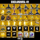 86 SKINS | OG RAIDERS RAIDER'S REVENGE BLACK AND GOLD | BLACK KNIGHT | UNCHAINED RAMIREZ | LEVIATHAN AXE | FLOSS | BLUE SQUIRE | ROYALE KNIGHT