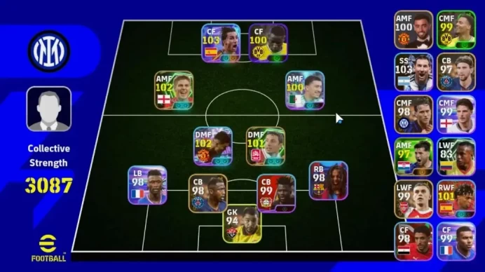 Android|Power 3087|7 Show Time Ferran Torres,Casemiro,Ibrahim Maza,Etc|2 Epic Steven Gerrard,Mark Van Bommel|PES2027|EF4015