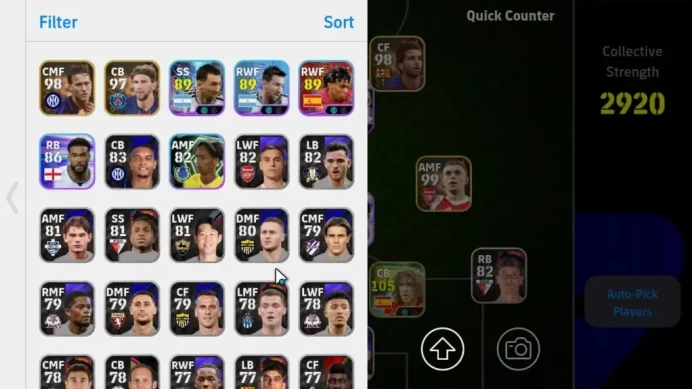 Android|Power 2920|2 Epic Carles Puyol,Ono Shinji|6 Show Time Mohamed Salah,Nicolas Jackson,Lionel Messi,Etc|PES2027|EF4014