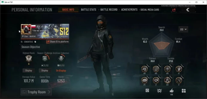 Mobile|LV 30|SV 101,7M|CV 83,6M| Exclusive Arena FAL,MG H416,BG LR-AR1,Squire VSS |Sapper Shovel,Battel Machete,Crowbar| AB871B