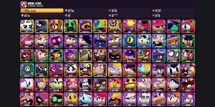 【Android/iOS】 92 BRAWLERS ✨ 28 MAXED ✅ 10 LEGENDARY ✨ 25562 TROPHIES ⚡ KENJI ⭐ MEG ✨ SPIKE ✅ CORDELIUS ⚡ CROW ⭐ DRACO ✨ SURGE ✅ LEON ⚡ CHESTER