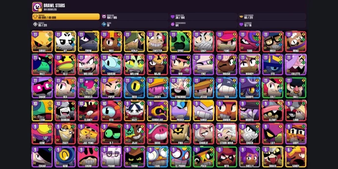 【Android/iOS】 104 BRAWLERS ⭐ 36 MAXED ✨ 13 LEGENDARY ✅ 48688 TROPHIES ⚡ PIERCE ⭐ CHESTER ✨ DRACO ✅ AMBER ⚡ SURGE ⭐ KENJI ✨ LEON ✅ KIT ⚡ SANDY