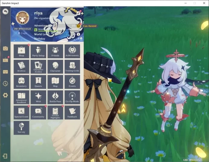 ASIA|AR 50|3 Limited + 6(*5 Weapon)|Navia+Sign, Lauma,Clorinde & 4 Standard Qiqi,Mona Etc|1,3k Primo|Female MC|Take Mail|GI8175